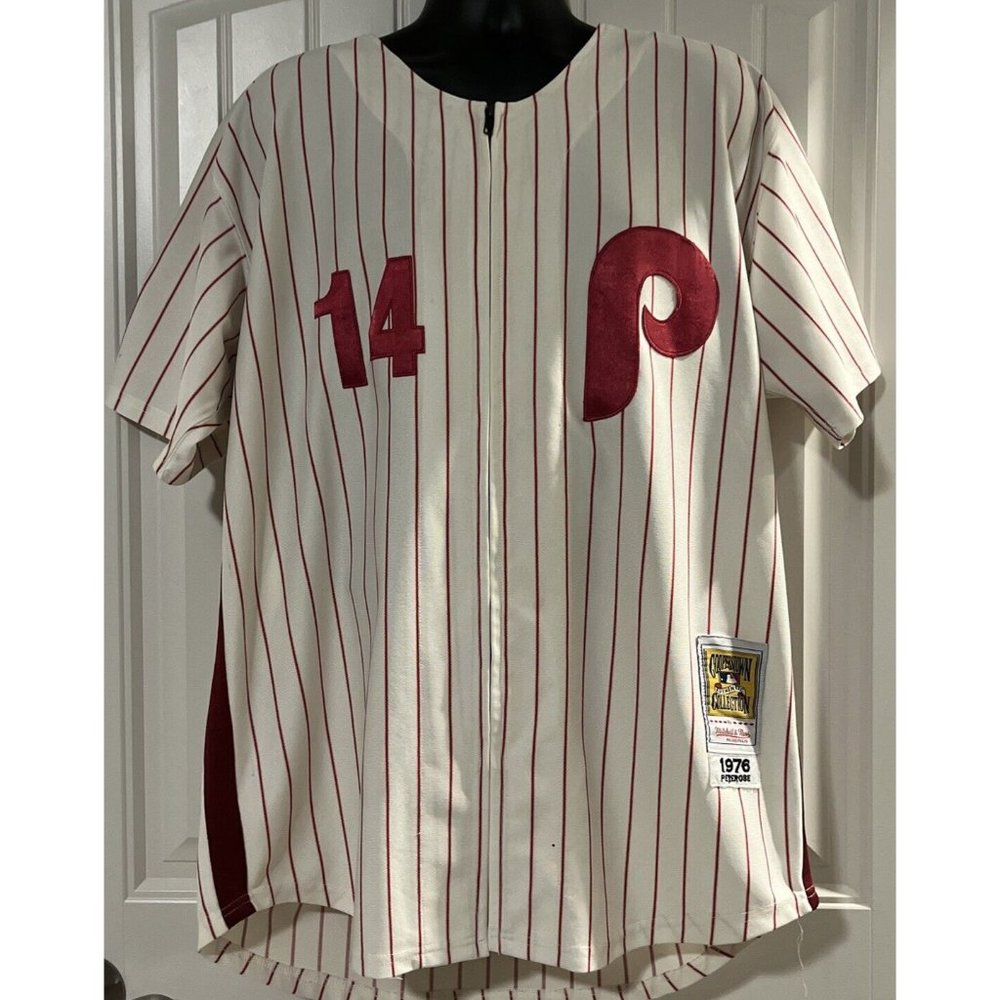 MITCHELL & NESS PETE ROSE 1976 Phillies MLB NJ  Sz 52/XL COOPERSTOWN COLLECTION